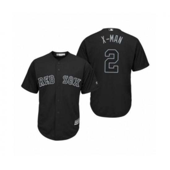 Men's Boston Red Sox #2 Xander Bogaerts X-Man Black 2019 Players Weekend Replica Jersey - Ujersey