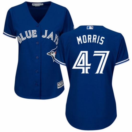 Women's Majestic Toronto Blue Jays #47 Jack Morris Authentic Blue Alternate MLB Jersey - Ujersey