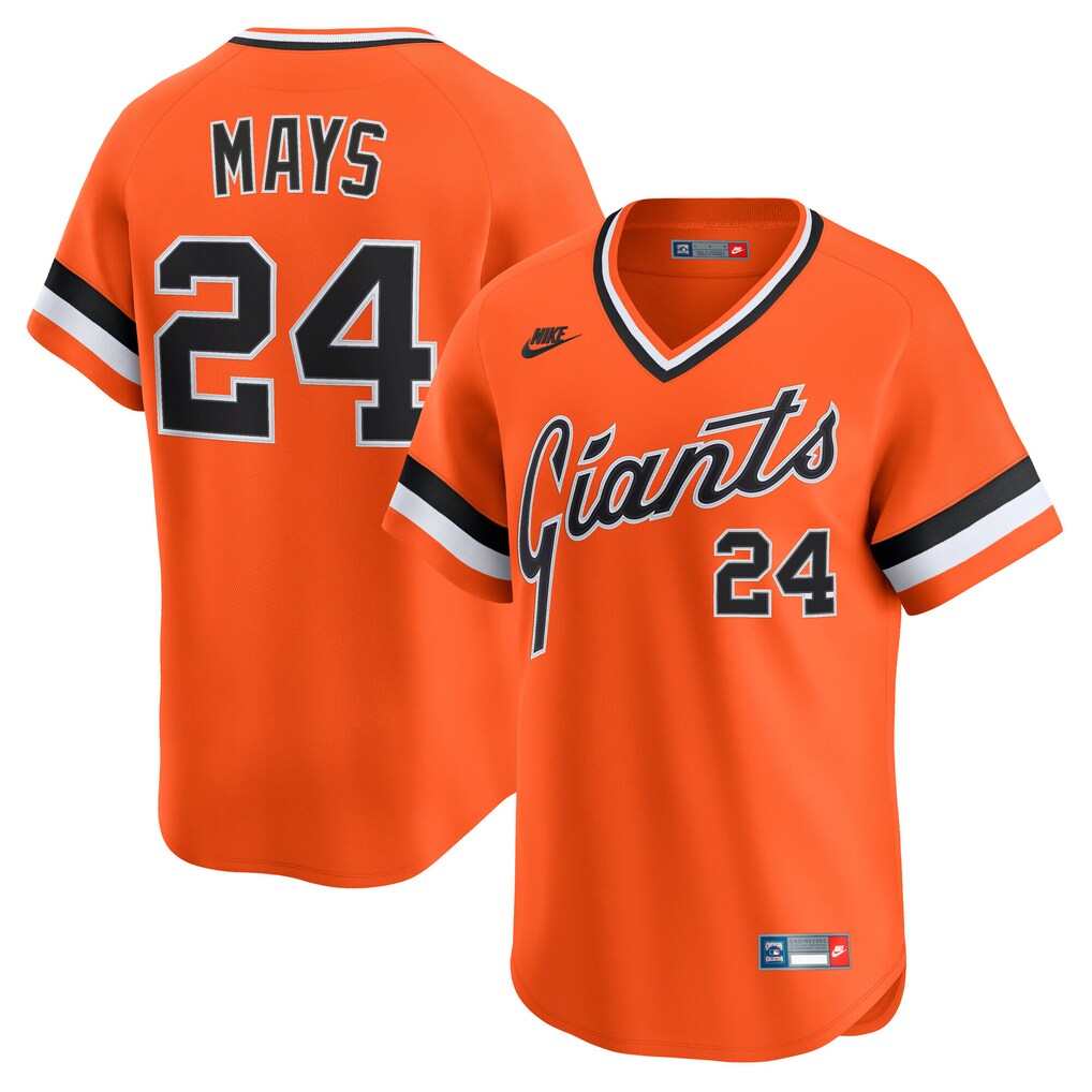 Men's San Francisco Giants Willie Mays Nike Orange Cooperstown Collection Limited Jersey - Ujersey
