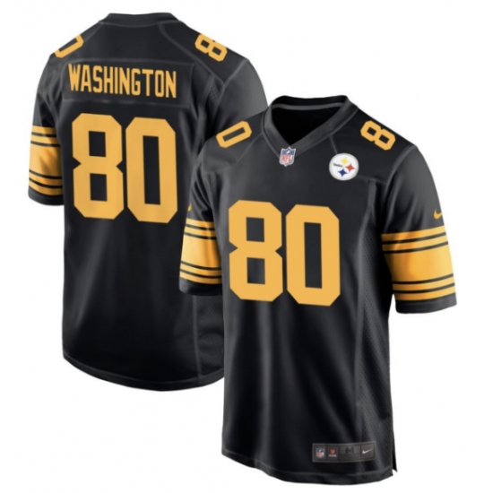 Men's Pittsburgh Steelers #80 Darnell Washington Black Color Rush Vapor Untouchable Limited Stitched Jersey - Ujersey