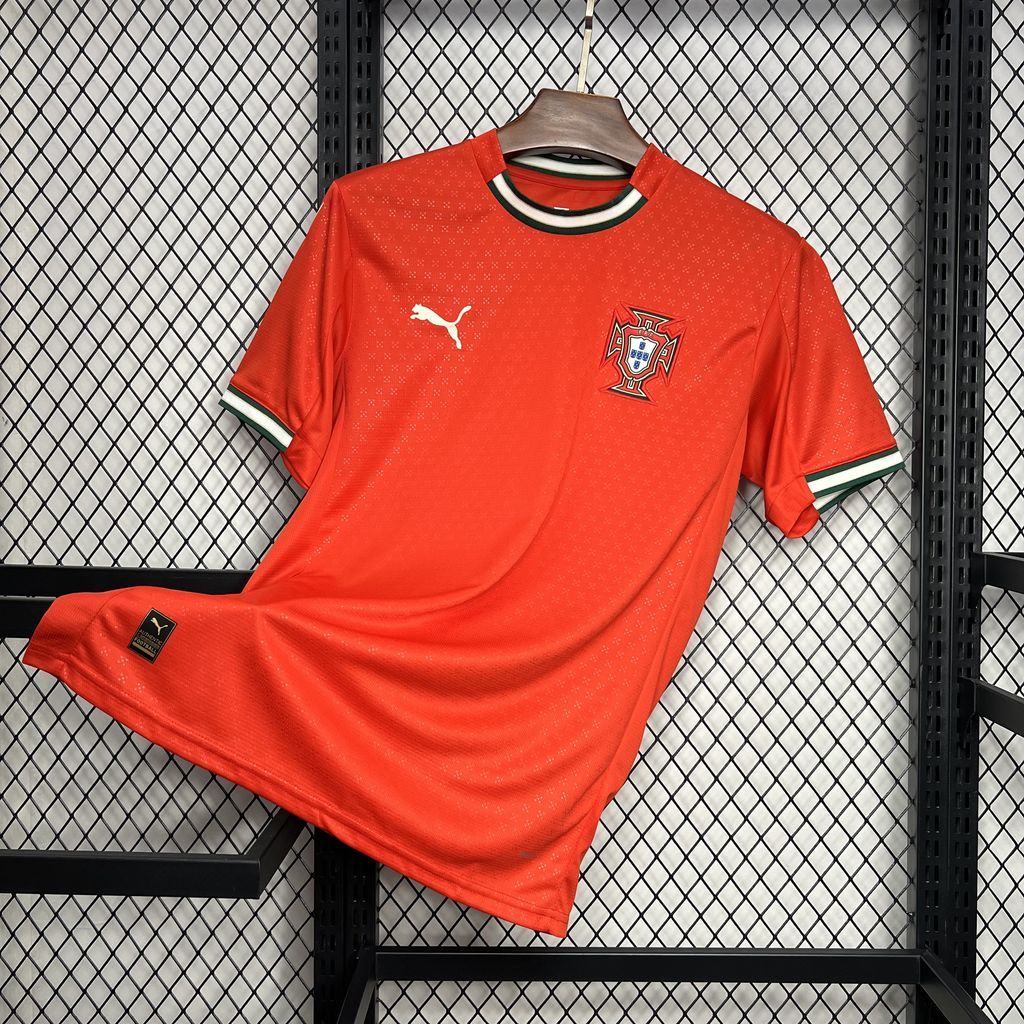 Portugal Soccer Jersey Home Custom Shirt 2025 - ujerseystore