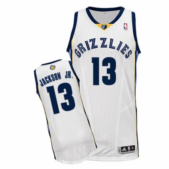 Women's Adidas Memphis Grizzlies #13 Jaren Jackson Jr. Authentic White Home NBA Jersey - Ujersey