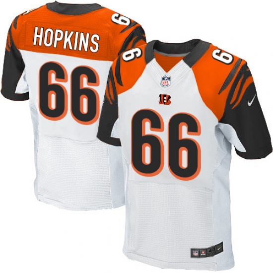 Men's Nike Cincinnati Bengals #66 Trey Hopkins Elite White NFL Jersey - Ujersey