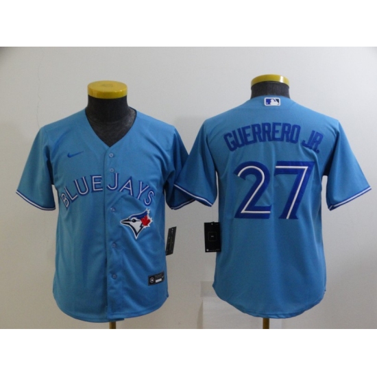 Youth Toronto Blue Jays #27 Vladimir Guerrero Jr. Replica Blue Alternate Baseball Jersey - Ujersey