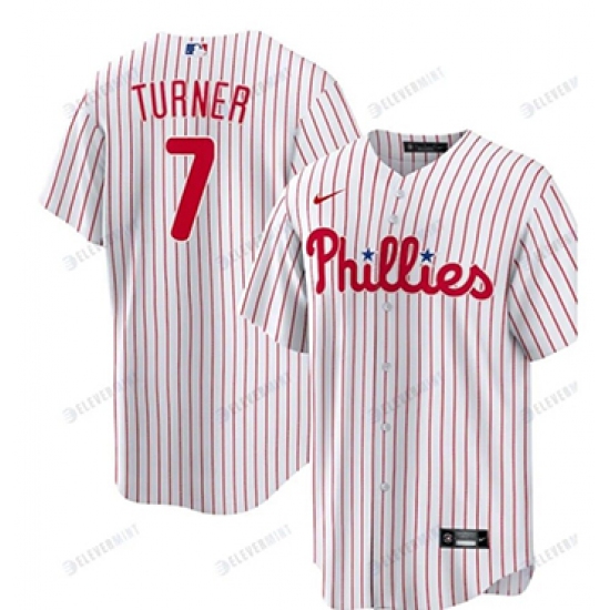 Men's Philadelphia Phillies #7 Turner Nike White Replica Player Jersey - Ujersey