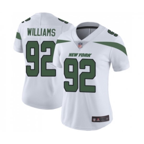 Women's New York Jets #92 Leonard Williams White Vapor Untouchable Limited Player Football Jersey - Ujersey