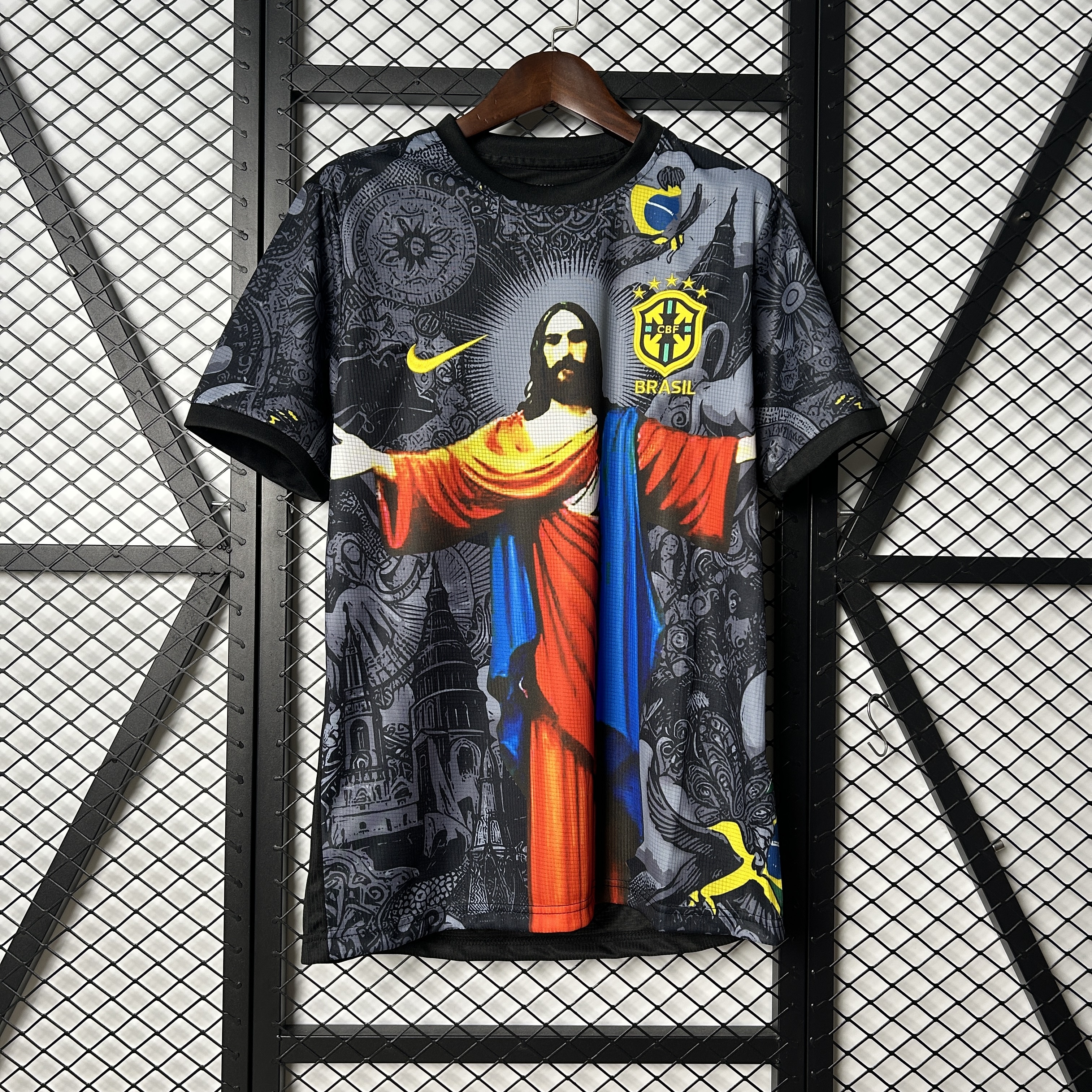 Brazil Soccer Jersey Jesus Special Edition Custom Shirt 2025 - U-jersey