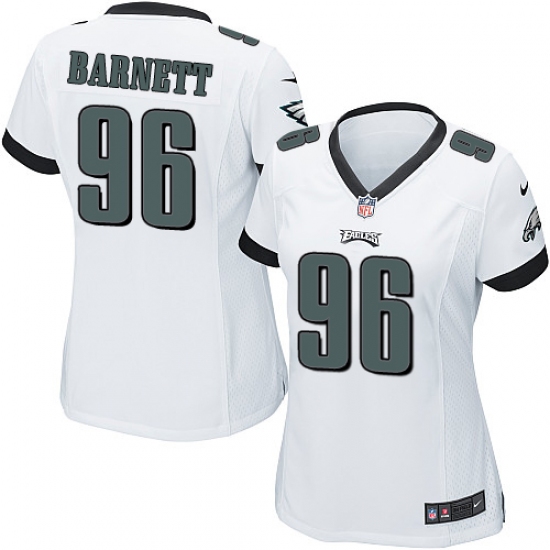 Women's Nike Philadelphia Eagles #96 Derek Barnett Game White NFL Jersey - Ujersey