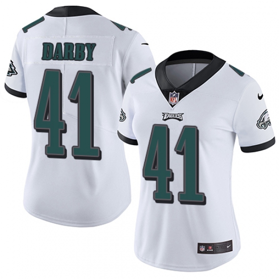 Women's Nike Philadelphia Eagles #41 Ronald Darby White Vapor Untouchable Limited Player NFL Jersey - Ujersey