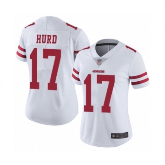 Women's San Francisco 49ers #17 Jalen Hurd White Vapor Untouchable Limited Player Football Jersey - Ujersey
