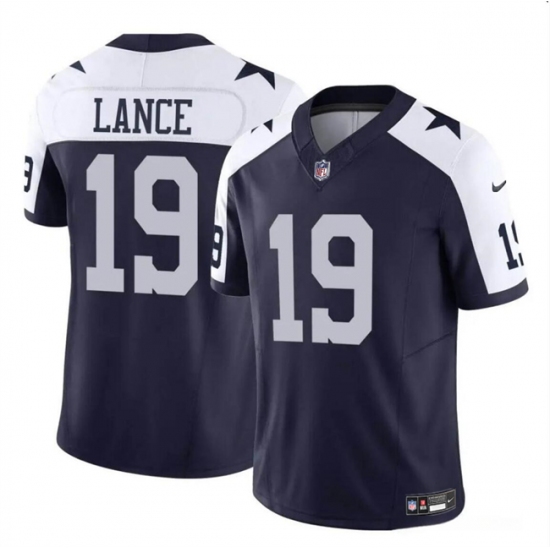 Men's Dallas Cowboys #19 Trey Lance Navy White 2023 F.U.S.E Vapor Untouchable Limited Football Stitched Jersey - Ujersey