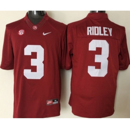 Alabama Crimson Tide 3 Calvin Ridley Red College Football Jersey - Ujersey