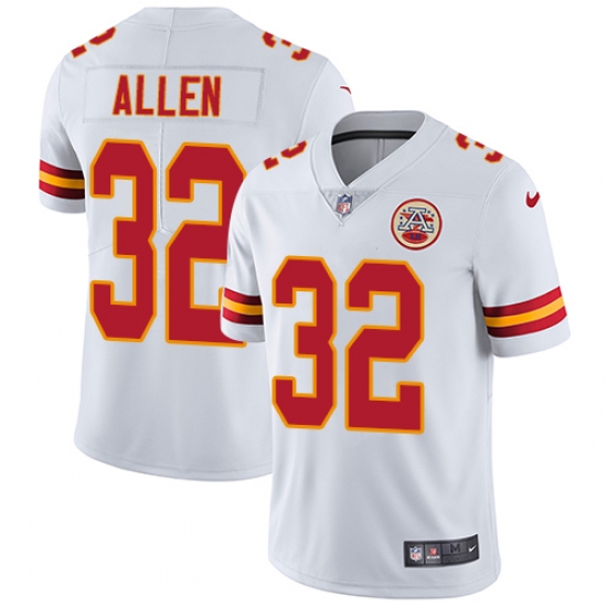 Men's Nike Kansas City Chiefs #32 Marcus Allen White Vapor Untouchable Limited Player NFL Jersey - Ujersey