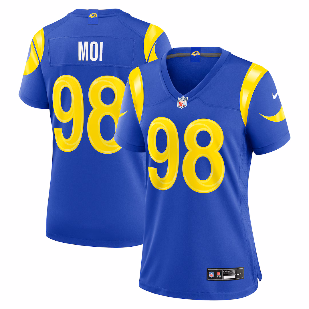 Women's Los Angeles Rams Jaxson Moi Nike Royal Team Game Jersey - Ujersey