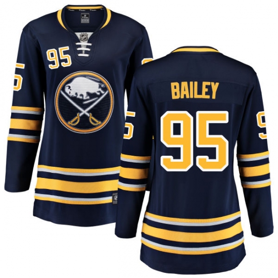 Women's Buffalo Sabres #95 Justin Bailey Fanatics Branded Navy Blue Home Breakaway NHL Jersey - Ujersey