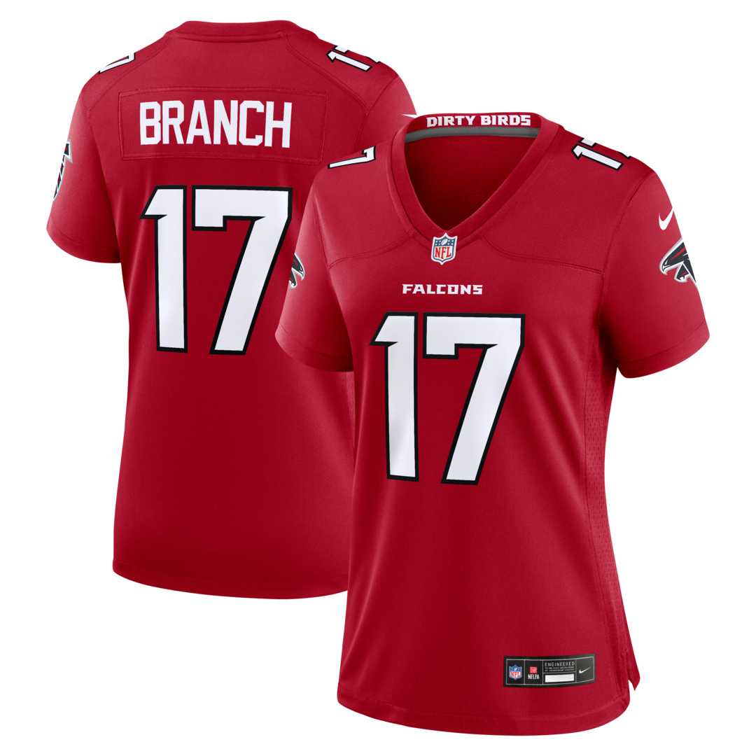 Women's Atlanta Falcons Zachariah Branch Nike Red Team Game Jersey