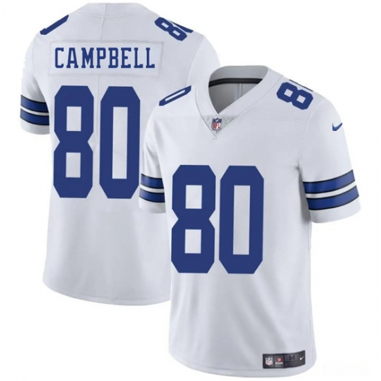 Men's Dallas Cowboys #80 Parris Campbell White 2025 Vapor Untouchable Limited Football Stitched Jersey - Ujersey