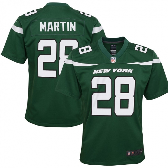 Youth New York Jets #28 Curtis Martin Nike  Retired Player Game Jersey - Green - Ujersey