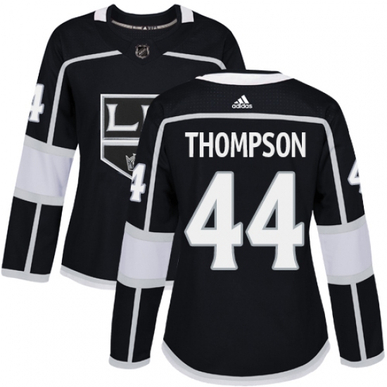 Women's Adidas Los Angeles Kings #44 Nate Thompson Authentic Black Home NHL Jersey - Ujersey
