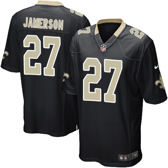 Men's Nike New Orleans Saints #27 Natrell Jamerson Game Black Team Color NFL Jersey - Ujersey