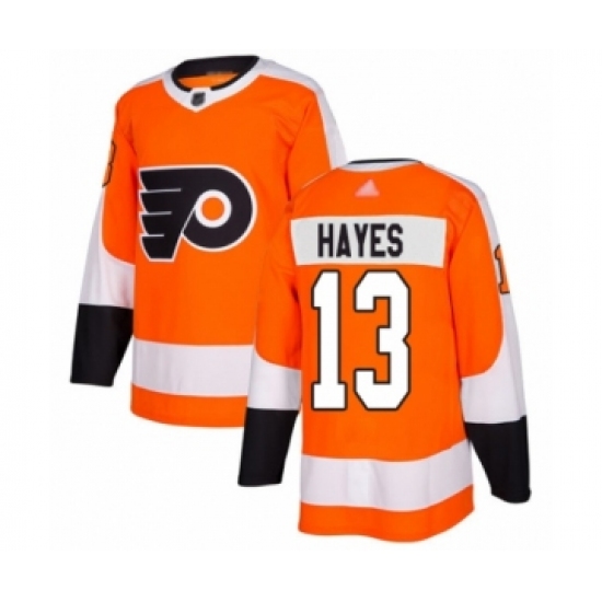 Youth Philadelphia Flyers #13 Kevin Hayes Authentic Orange Home Hockey Jersey - Ujersey