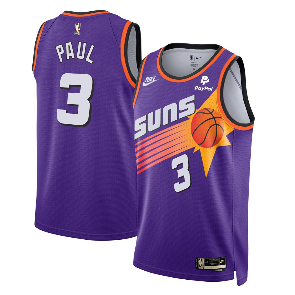 Men's Phoenix Suns Chris Paul Nike Purple Swingman Jersey - Classic Edition - U-jersey