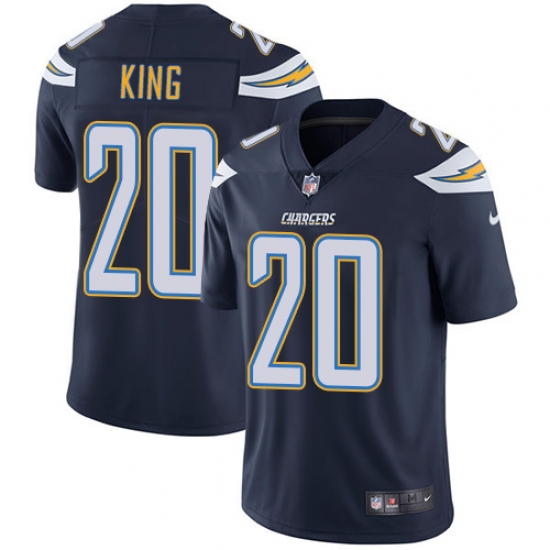 Men's Nike Los Angeles Chargers #20 Desmond King Navy Blue Team Color Vapor Untouchable Limited Player NFL Jersey - Ujersey