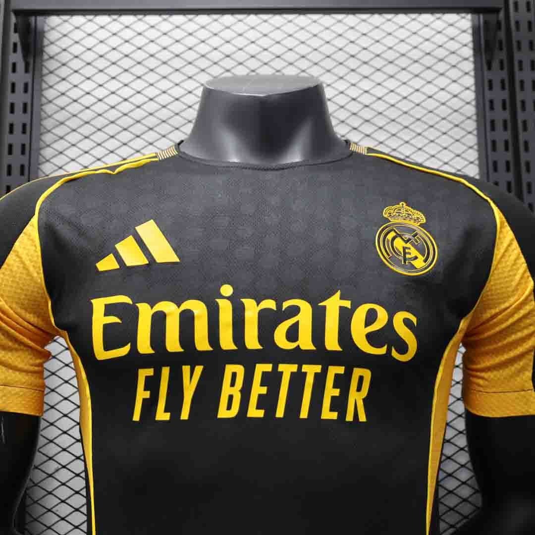 Real Madrid Soccer Jersey Golden Special Edition Shirt 2025/26