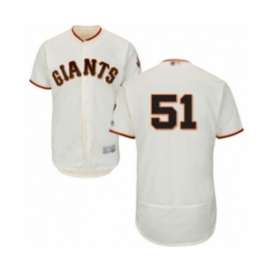 Men's San Francisco Giants #51 Conner Menez Cream Home Flex Base Authentic Collection Baseball Player Jersey - Ujersey