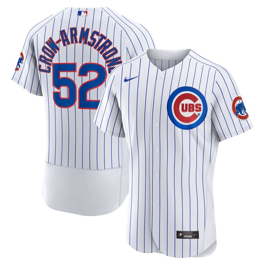 Men's Chicago Cubs Pete Crow-Armstrong Nike White Home Authentic Player Jersey - Ujersey NHL