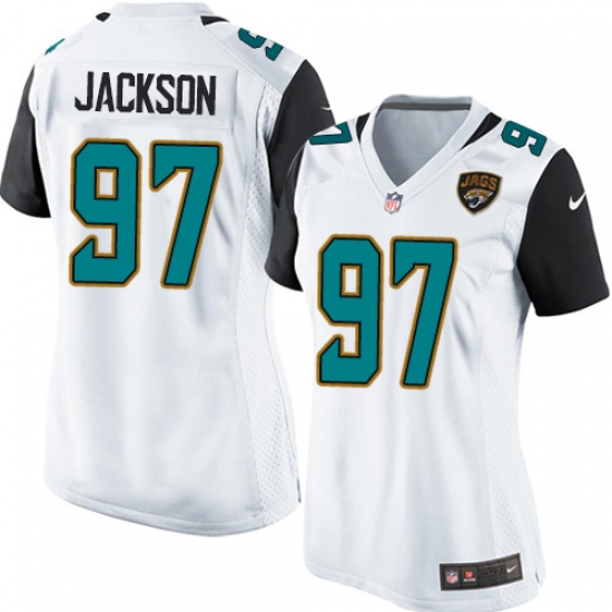 Women's Nike Jacksonville Jaguars #97 Malik Jackson Game White NFL Jersey - Ujersey