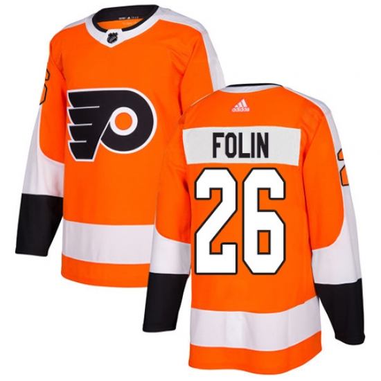Youth Adidas Philadelphia Flyers #26 Christian Folin Authentic Orange Home NHL Jersey - Ujersey