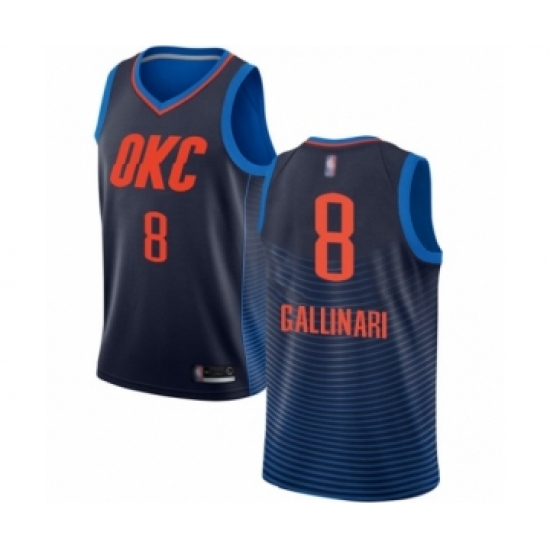 Youth Oklahoma City Thunder #8 Danilo Gallinari Swingman Navy Blue Basketball Jersey Statement Edition - Ujersey