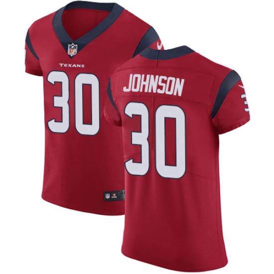 Men's Nike Houston Texans #30 Kevin Johnson Red Alternate Vapor Untouchable Elite Player NFL Jersey - Ujersey