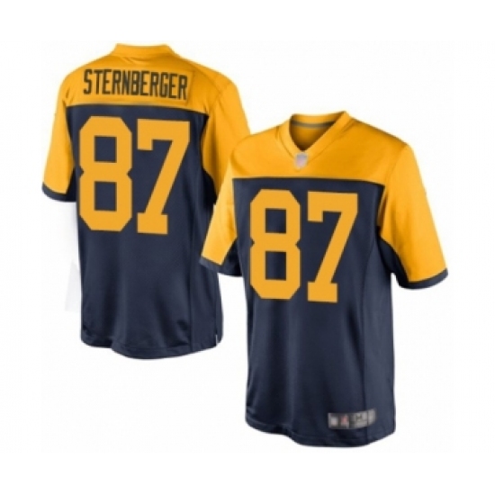 Men's Green Bay Packers #87 Jace Sternberger Limited Navy Blue Alternate Football Jersey - Ujersey