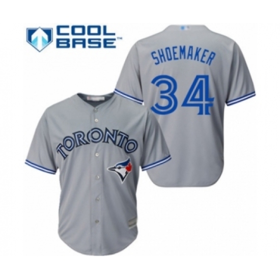 Youth Toronto Blue Jays #34 Matt Shoemaker Authentic Grey Road Baseball Player Jersey - Ujersey