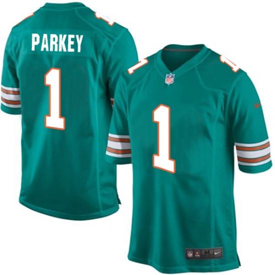 Men's Nike Miami Dolphins #1 Cody Parkey Game Aqua Green Alternate NFL Jersey - Ujersey