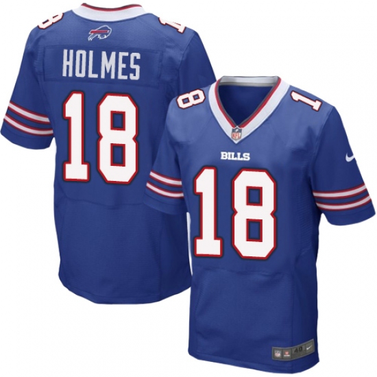 Men's Nike Buffalo Bills #18 Andre Holmes Elite Royal Blue Team Color NFL Jersey - Ujersey
