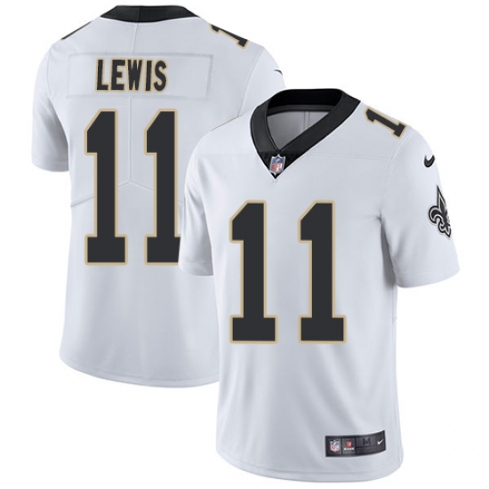 Men's Nike New Orleans Saints #11 Tommylee Lewis White Vapor Untouchable Limited Player NFL Jersey - Ujersey