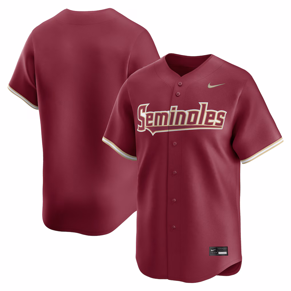 Men's Nike Garnet Florida State Seminoles Baseball Limited Jersey