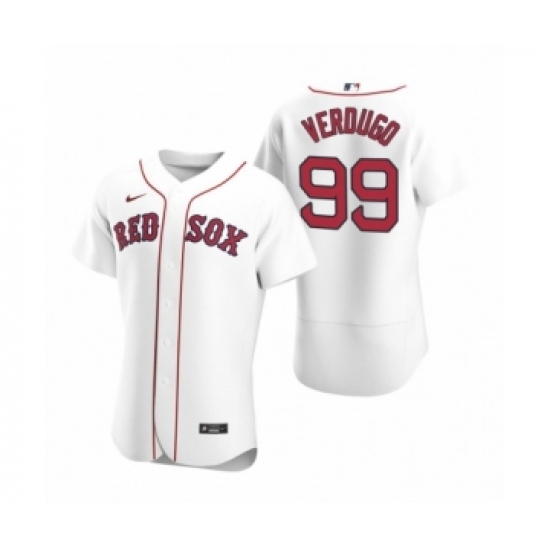 Men's Boston Red Sox #99 Alex Verdugo Nike White Authentic 2020 Home Jersey - Ujersey