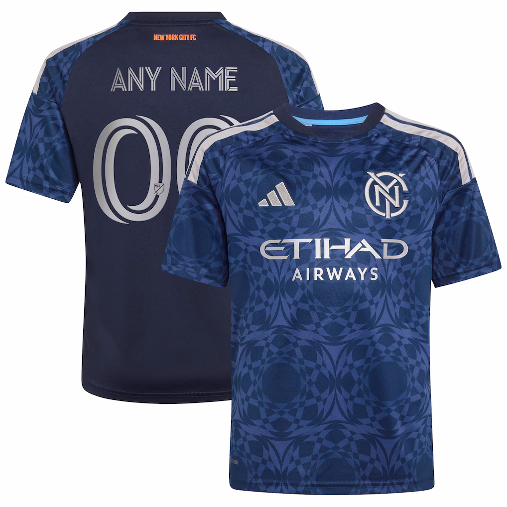Youth New York City FC adidas Blue 2026 The All Nations Kit Replica Custom Jersey