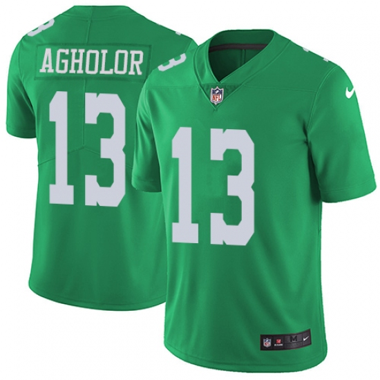 Youth Nike Philadelphia Eagles #13 Nelson Agholor Limited Green Rush Vapor Untouchable NFL Jersey - Ujersey