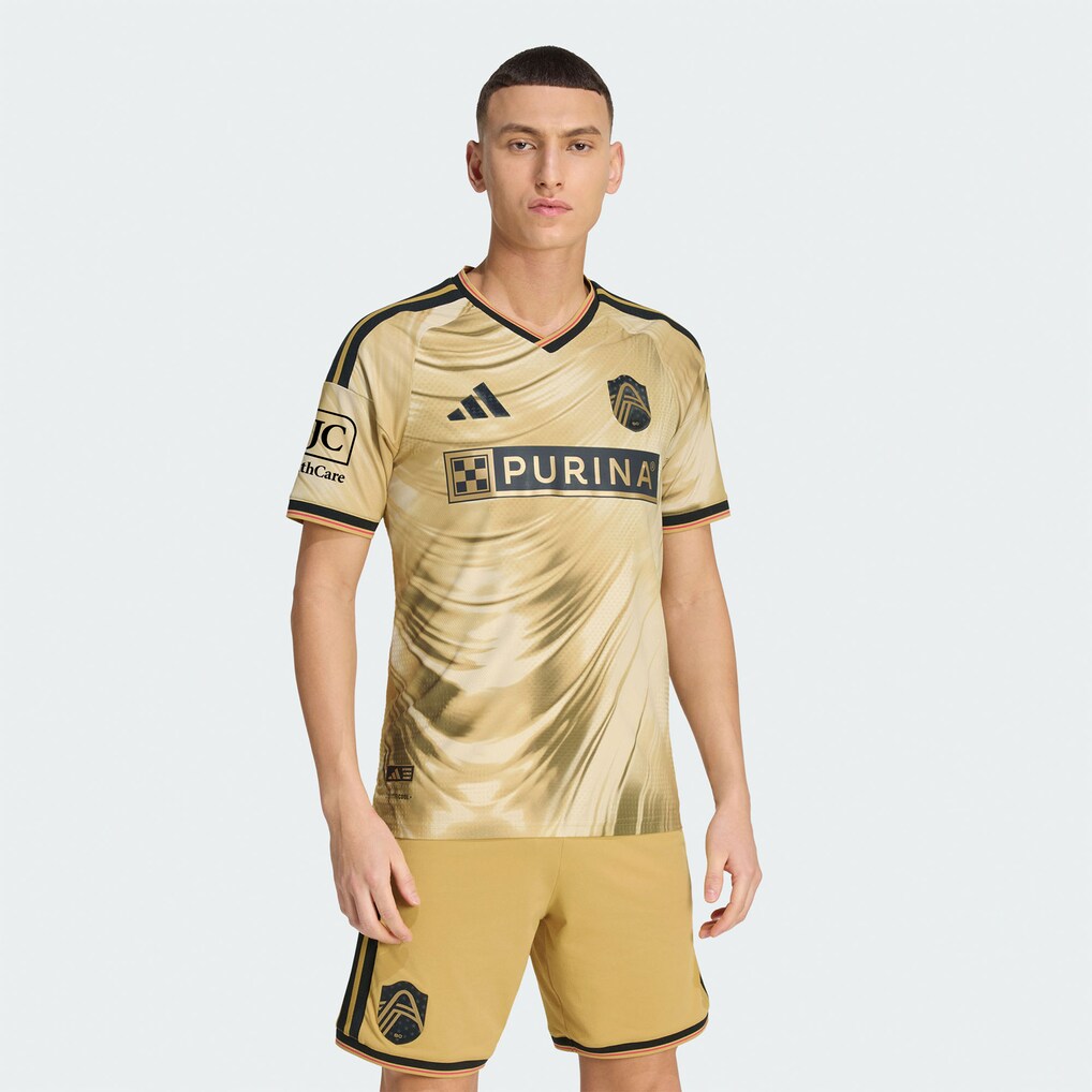 Men's St. Louis CITY SC adidas Yellow 2026 The Tina Turner Kit On-Field Authentic Patch Jersey - Ujersey