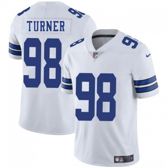 Men's Dallas Cowboys #98 Payton Turner White 2025 Vapor Untouchable Limited Football Stitched Jersey - Ujersey
