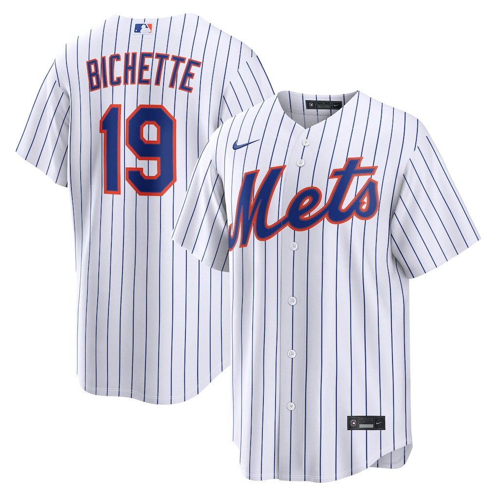 Men's New York Mets Bo Bichette Nike White Home Replica Jersey - Ujersey