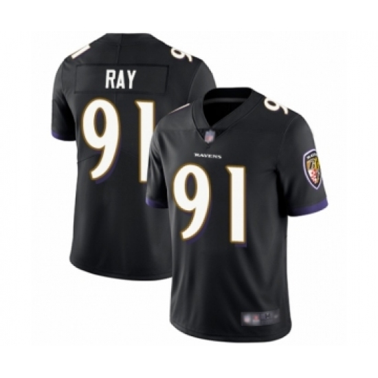 Youth Baltimore Ravens #91 Shane Ray Black Alternate Vapor Untouchable Limited Player Football Jersey - Ujersey