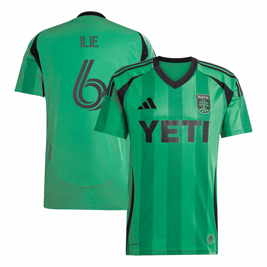 Men's Austin FC Ilie Sanchez adidas Green 2025 The Heartbeat Kit Replica Player Jersey - Ujersey NHL