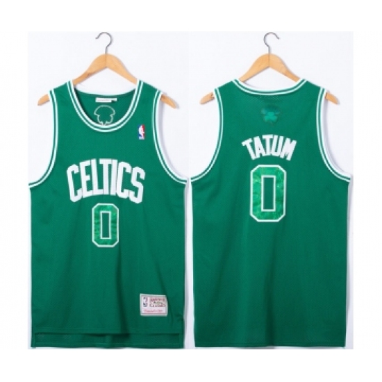 Men's Boston Celtics #0 Jayson Tatum Green Stitched Jersey - Ujersey