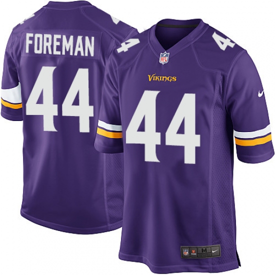 Men's Nike Minnesota Vikings #44 Chuck Foreman Game Purple Team Color NFL Jersey - Ujersey